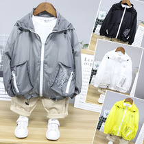 Big E small e sunscreen clothes New Korean childrens clothing summer air conditioning shirt thin coat foreign atmosphere tide coat 8608