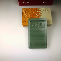 Tonghua Songhua Yantang Old Pit Stone Box Cover 6-inch boutique product end She inkstone table copy collection grinding ink