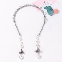 Ring girl hair card drop earrings Super fairy fake band long hairband children tassel earrings fake earrings haircard