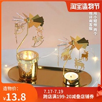 Romantic rotating candlestick lantern Girl heart ins scented candle festival to send girls creative dream gifts