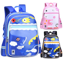 New version of elementary school students school bag 1-2-3-4-5-6 grade male and female child double shoulder backpack 6-12 years old childs school bag