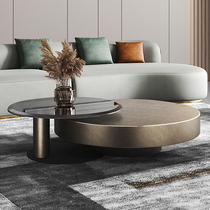 Baxter bronze round coffee table home living room modern minimalist net red stainless steel coffee table Italian light luxury