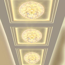  Crystal aisle light Corridor hole light Foyer light Single light Square small ceiling light Downlight Bulls eye light led spotlight
