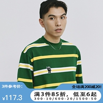 SAMESAME22SS Small Watermelon Striped T-shirt Male And Female New Embroidery Lovers Dress Round Collar Compassionate Short Sleeve Summer