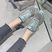 Sports casual shoes 2020 new wild ladies shoes New ins tide pine cake thick bottom daddy shoes women X0311