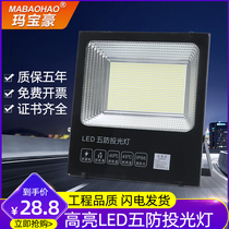 outdoor Waterproof Strong Light Ultra Bright Lamp Outdoor Lamp for Factory Building 100w led Projector