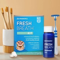  Pre-New Zealand Blis Breath Freshener Set Probiotic Tablets 40 Tablets Mouthwash Tongue Brush