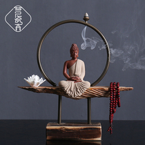 Zen Chinese Style Pendulum with Classical Ceramics such as Come Buddha Like Xuanguan Living Room Home Decorative Items Desk Tea Table Furnishing