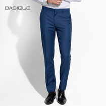Meta-ben sashimi wool positive dress pants male Inron free of hot business Western-style pants small feet straight cylinder casual Western suit pants