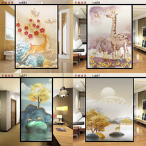 Customized electrostatic frosted glass film Fortune deer window sticker transparent opaque peeking glass sticker