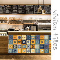 Tiles retro balcony restaurant kitchen wall tiles Kitchen and bathroom living room tiles Simple modern non-slip kitchen and bathroom floor tiles 300