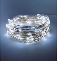 Cross border LED solar copper wire lamp string 10 m 100 lamp outdoor waterproof decorated with colorful lights