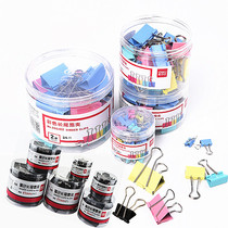 Deli long tail clip office clip color mixed dovetail clip folder sub book clip cute hipster