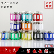 Ring key for name nameplate employee big lock spoon key listing number plate token plate tag disc can mark pendant