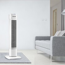 SINGFUN Pioneer tower fan Floor-to-ceiling leafless shaking head fan Household bedroom remote control silent electric fan DTS-G2