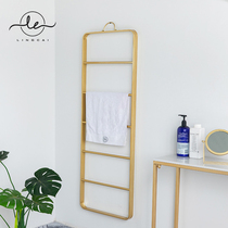 Nordic ladder minimalist towel bath towel rack toilet containing rack clothing store display rack leaning against wall floor hanger