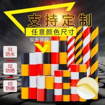 Safety reflective sticker Reflective Sticker Road Yellow Black Red White Caution Pile Reflective Film telegraph pole traffic anticollision pillar