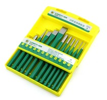 Berry Lion Budweiter Chrome Vanadium Steel 12 Pieces Punch Chisel Stone Construction Chisel Cylindrical sample punching pliers