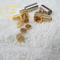 Rare and rare goods 75 Ohm MCX-JW-C-1 5 MCX Angle Bend Male to pick up RG19 silver plated coaxial line