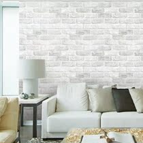 South Korea imported pure paper retro nostalgic 3D three-dimensional imitation brick wallpaper gray brick brick pattern wallpaper spot