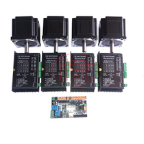 86 Stepper Motor four-axis control system 86-80 motor 4 drives 4 control card discount price