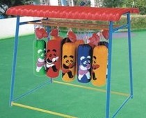 Factory direct kindergarten special toy childrens boxing rack with 10 sandbags outdoor fitness equipment