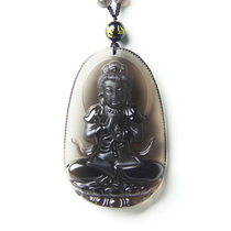 Ice Breeder Black Yaoshi Puxian Bodhisattva Pendant Zodiac Zodiac Dragon Snake Patron Saints life Buddha necklace pendant male and male pendant male and female pendant