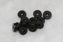 Tibetan Buddhist pearl accessories pure black coconut shell sheet 0 7cm