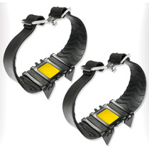  Outdoor crampons non-slip shoe cover Snow ice non-slip snow claw mountaineering shoe nail chain 4 teeth simple ice grab free bag