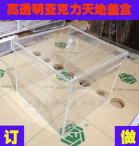 Custom-made acrylic box cover plexiglass box cover transparent box World cover box