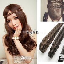 Braid wig female wig braid braid fake hair band when hair hoop with fashionable new Hairpin