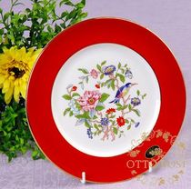 Aynsley Porcelain Pemborke Collection Series Christmas Red Snack Disk Special Prices