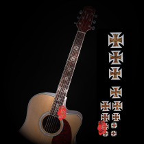 Inner Cross Fingerboard Sticker Guitar Neck Knob Carved Shell Guitar Inlay Guitar Guard Guitar Accessories