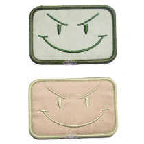 Smile Warriors embroidered double-sided Velcro armband badge personalized backpack post morale medal patch patch cloth