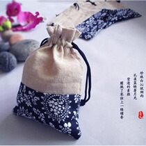 Sachet Sachet Blue and white cloth empty bag Mosquito repellent bag bag Spice tea bag Jewelry Jewelry Buddha beads Brocade bag