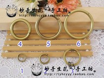 DIY handmade fabric luggage hardware accessories green ancient ring round buckle circle inner diameter 3 8 3 2 2 6 2CM