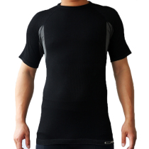 Mens and womens summer sports compression tights Running fitness short sleeve basketball training elastic clothing special thin section