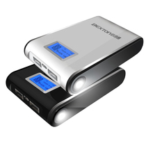 Baixun Tong Jie Shang S102 Iron Man 11200mAh dual USB liquid crystal display mobile phone tablet charging treasure