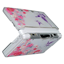 And color beauty Wasabi 3DS transparent shell Protective case crystal shell WSB0450 flower butterfly Rotten