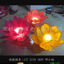 Yuanxiao Spring Festival Luminous Lotus Lights 7 New Years Eve Lantern Wedding Theme Park Restaurant Crafts Lake Waterloo Lotus Lanterns
