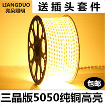  Liangduo lighting LED light belt super bright high bright 5050 patch living room ceiling light strip colorful waterproof light belt
