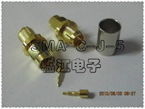 SMA-C-J-5 SMA high frequency full gold plated connector-5 feeder SMA male-5 connector