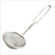 Stainless steel colander small hot pot spoon cleaning birds nest spoon filter oil grid filter spoon fishing net spoon