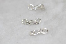 Tibetan Buddhist pearl accessories 999 pure silver hook ear button