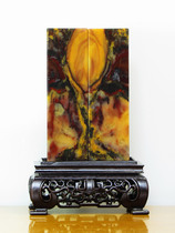 Natural Guilin chicken blood jade seal China Red full jade seal pair fine ornaments Laojun alchemy