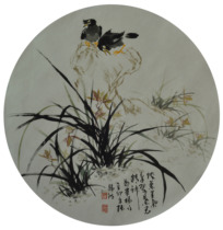 Zhang Jinhong National First-class artist Chinese painting Flowers and birds painting Four gentlemens Lan Mei Lan bamboo chrysanthemum customization