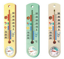 Virtue time TH337 wet and dry thermometer indoor and outdoor temperature and humidity meter movement imported improved lead-free environmental protection