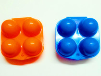 Factory direct high quality new materials outdoor picnic portable portable plastic 4-grid egg box duck egg storage egg tray