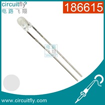 186615 LED bright white hair White LED diameter 3mm