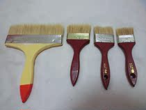 Red Handle Paint Brush Wool Brush Pig Hair Brush Hard Bristle Brush Brown Bristle Brush BBQ Tool